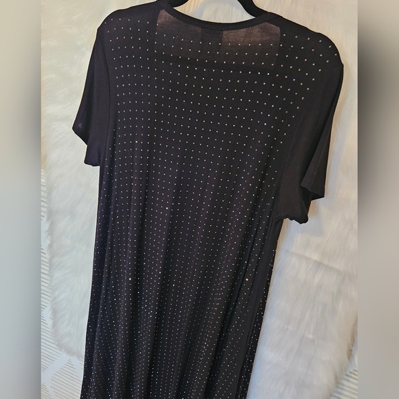 Vocal | Diamond Dust Longline Shortsleeve Jersey Duster - Picture 4 of 6